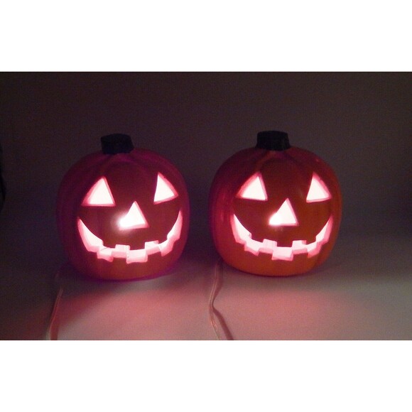 Jack-O-Lantern Light Up Foam Blow Mold Halloween Pumpkins Paper Magic Group 1998 - Picture 2 of 12